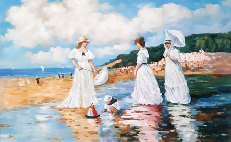 2226-T3 | 90cm x 60cm | femme à la plage 